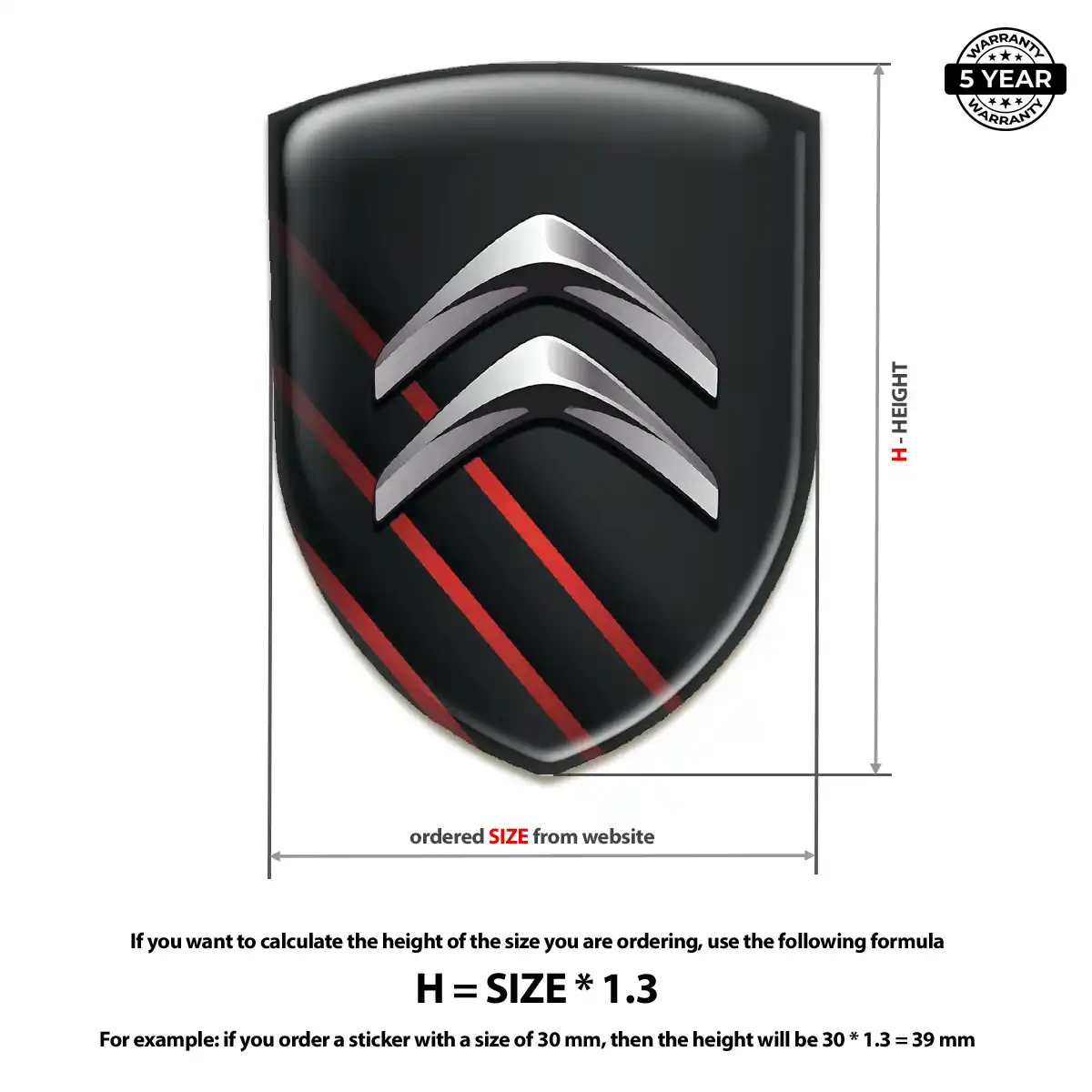 Citroen Crest Logo Emblem Interior Luxe