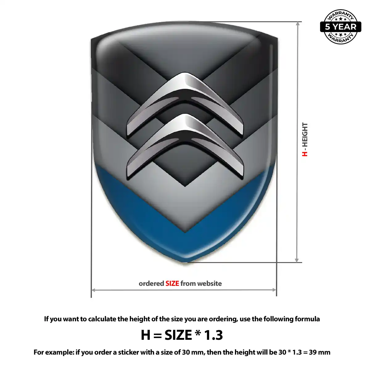 Citroen Crest Logo Emblem Opulent Line