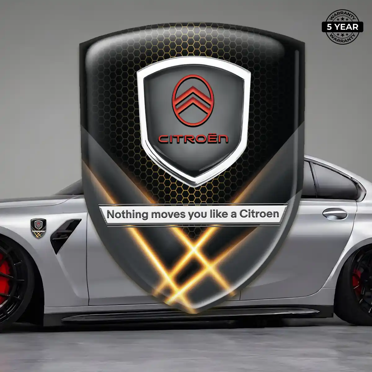 Citroen Crest Logo Emblem Premium Dome