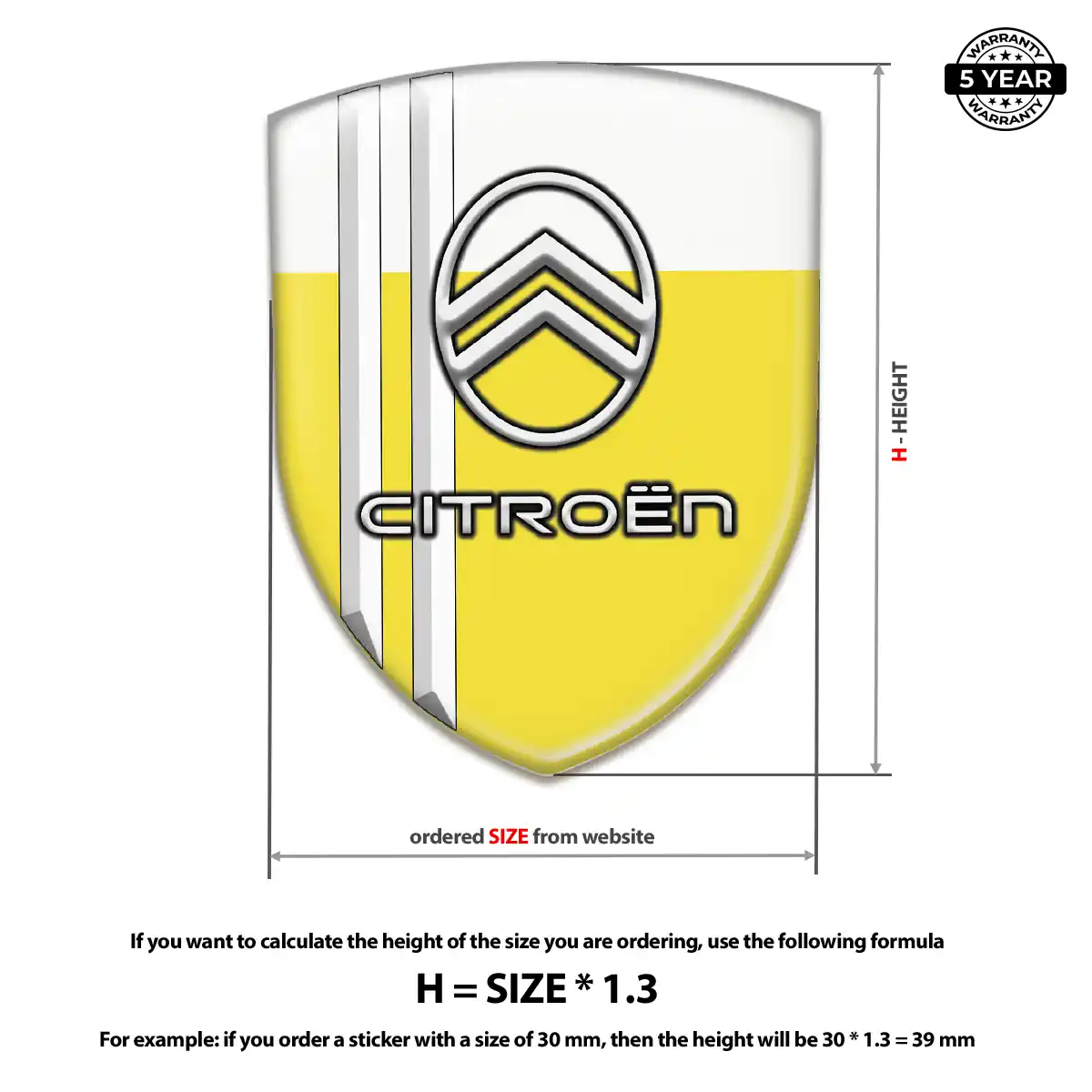 Citroen Crest Logo Emblem Prime Quality