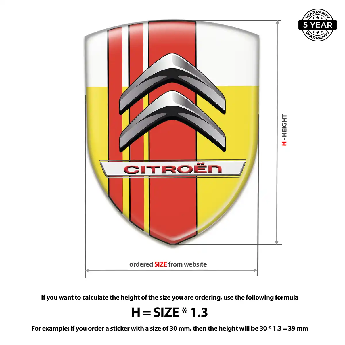 Citroen Crest Logo Emblem Signature Grade