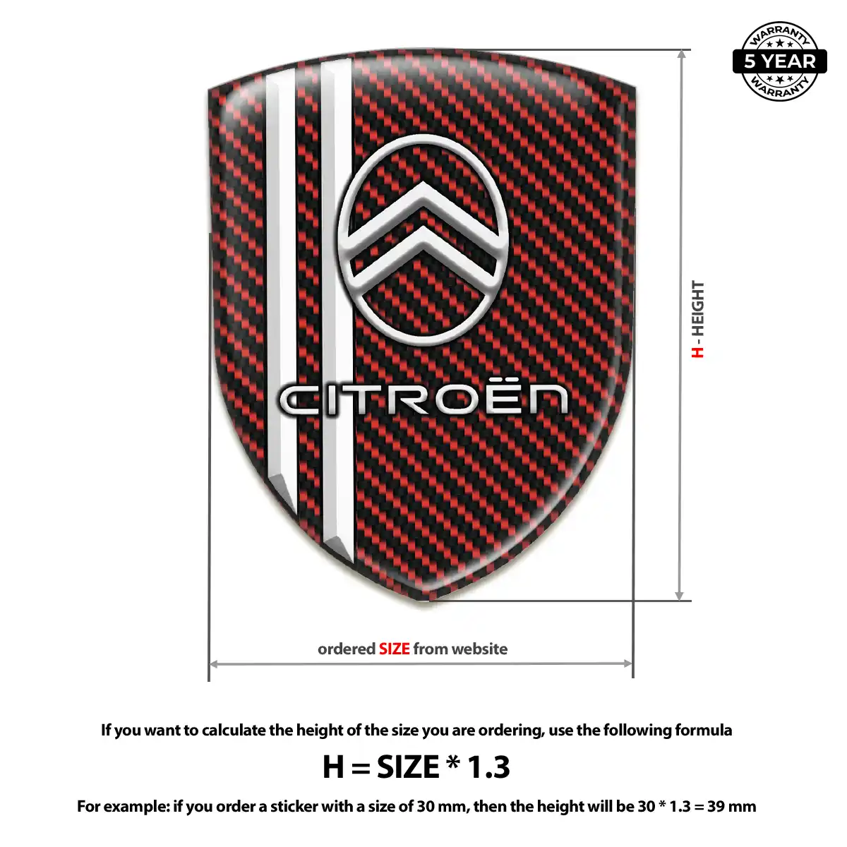 Citroen Domed Badge Elite Edition