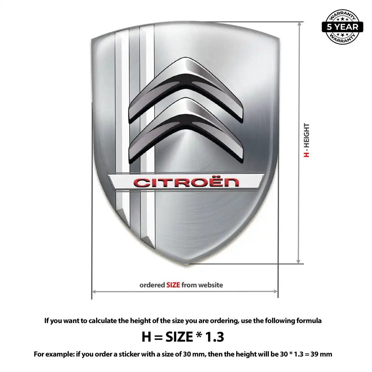 Citroen Domed Badge Superior Craft