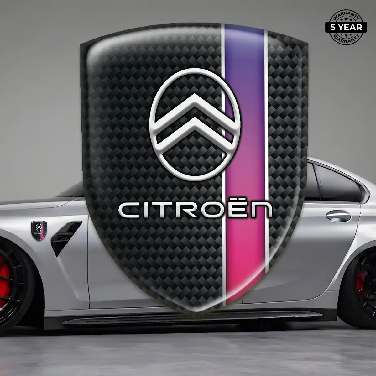 Citroen Domed Car Sticker Interior Elegance