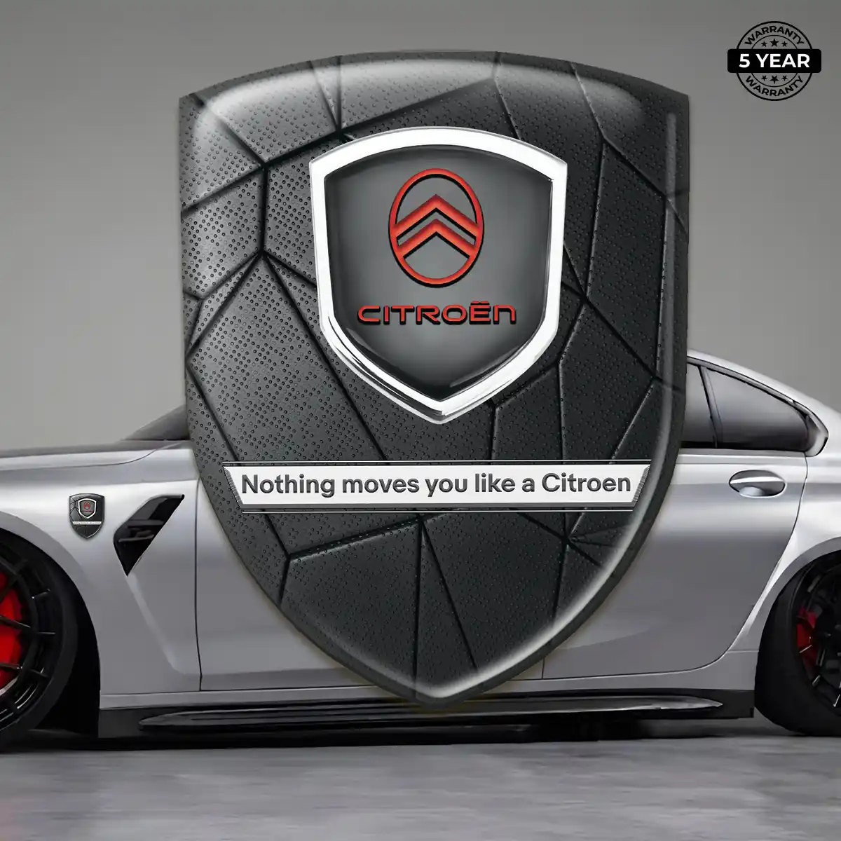 Citroen Domed Car Sticker Refined Design