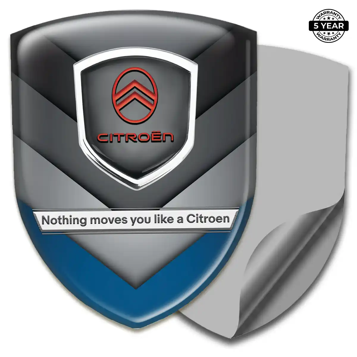 Citroen Domed Car Sticker Signature Grade