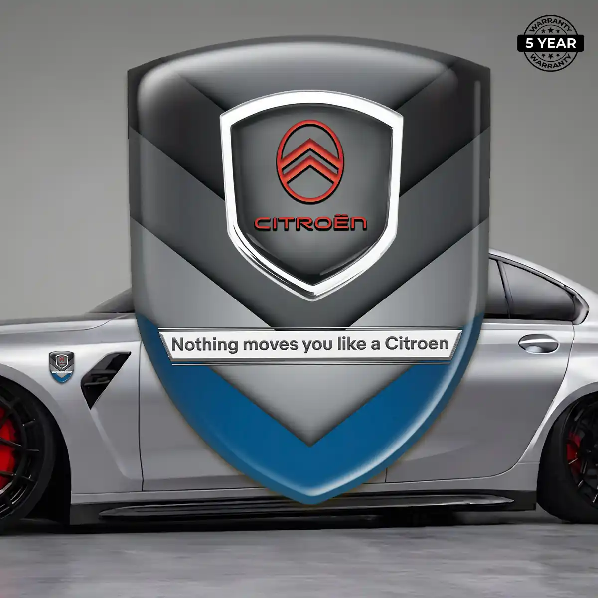 Citroen Domed Car Sticker Signature Grade