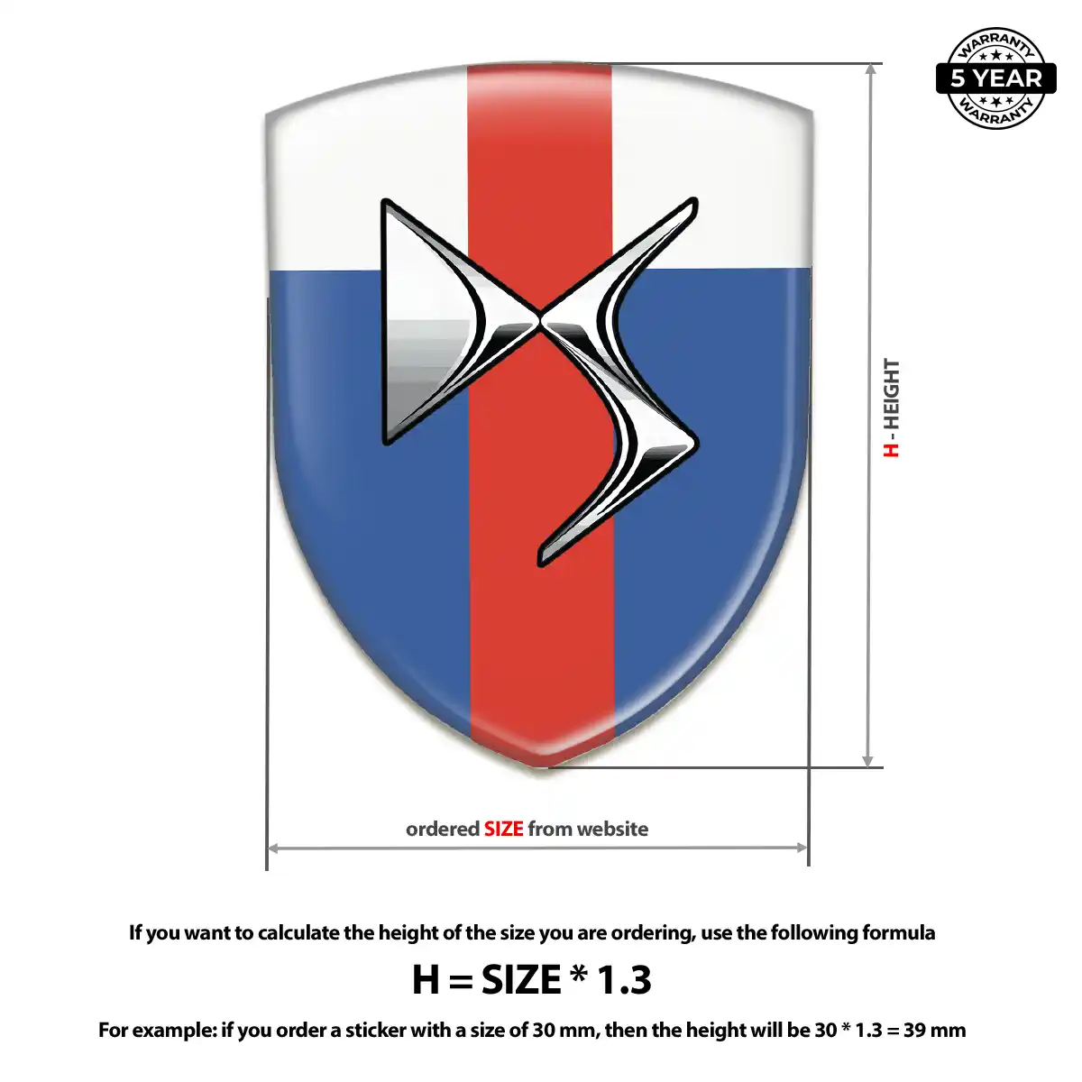 Citroen Domed Emblem Elite Finish