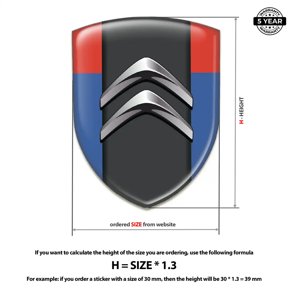 Citroen Domed Emblem Interior Elegance