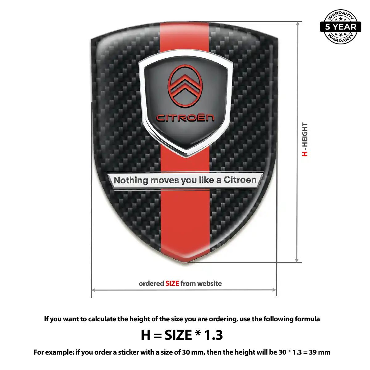 Citroen Domed Emblem Refined Design