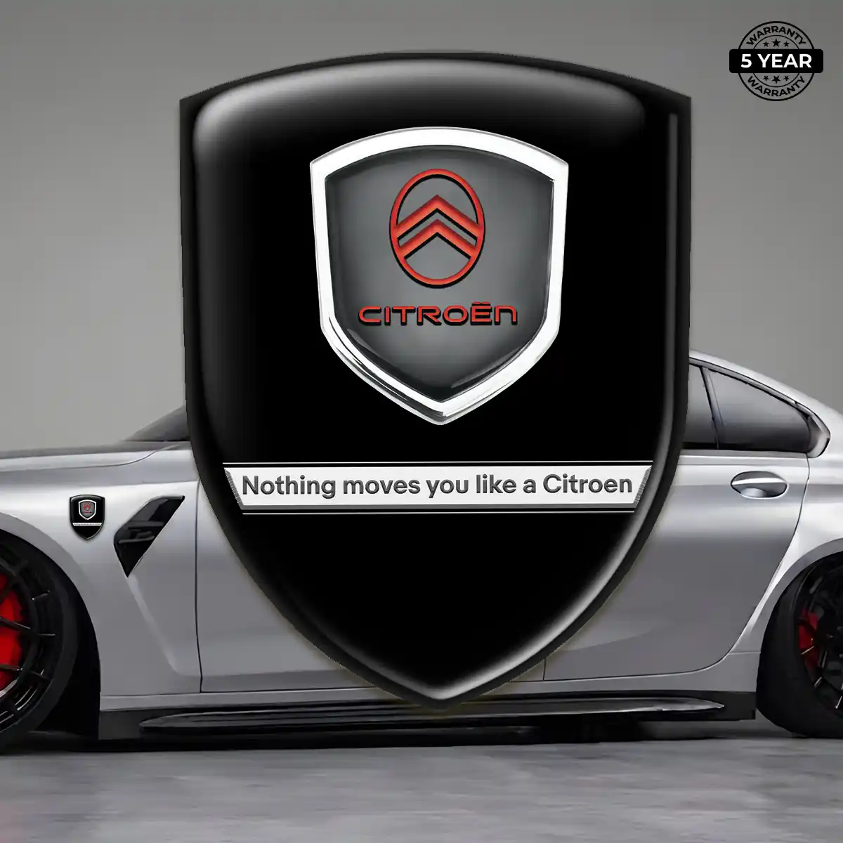 Citroen Domed Emblem Resin Luxe