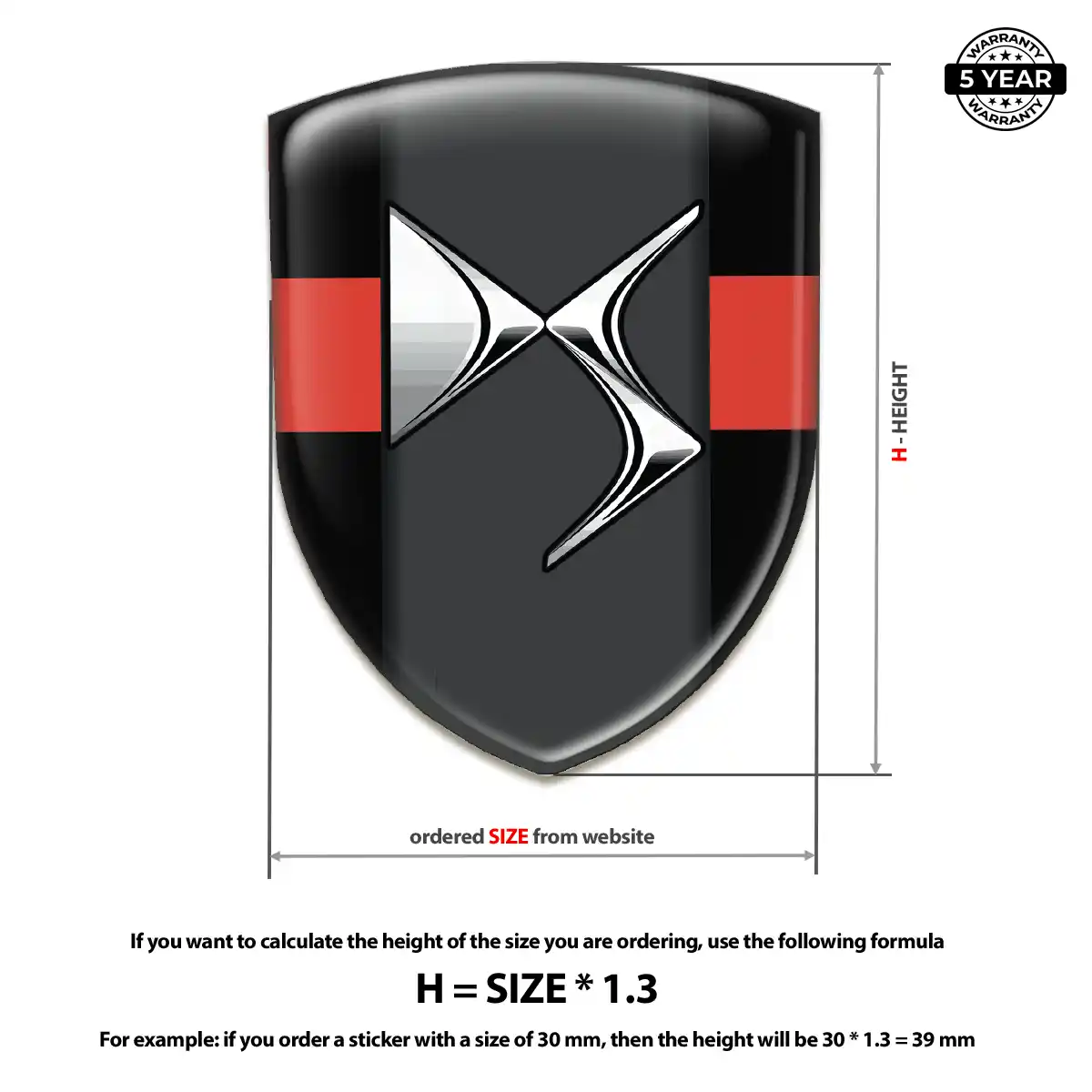 Citroen Domed Logo Decal Exclusive Series
