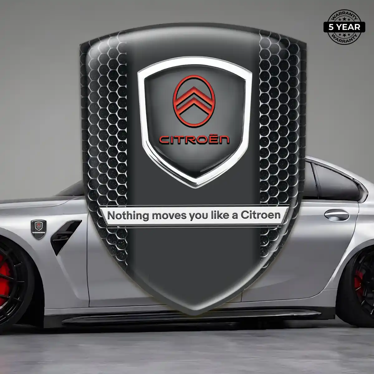 Citroen Domed Logo Decal Resin Luxe