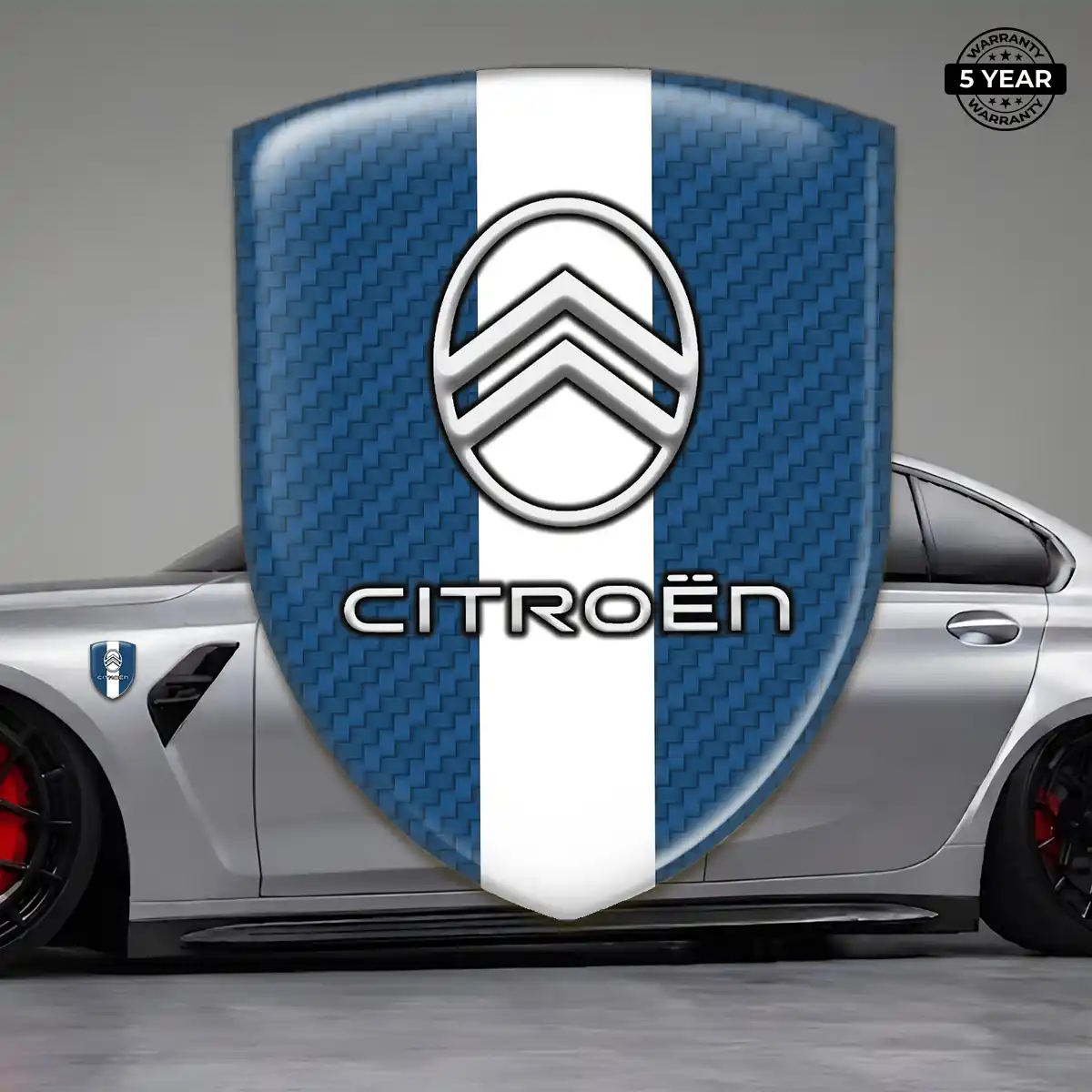 Citroen Domed Logo Decal Sleek Style