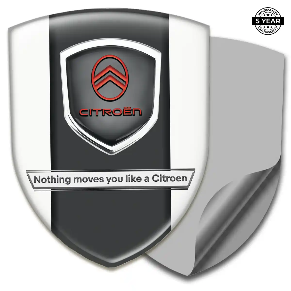 Citroen Domed Logo Sticker Cabin Style