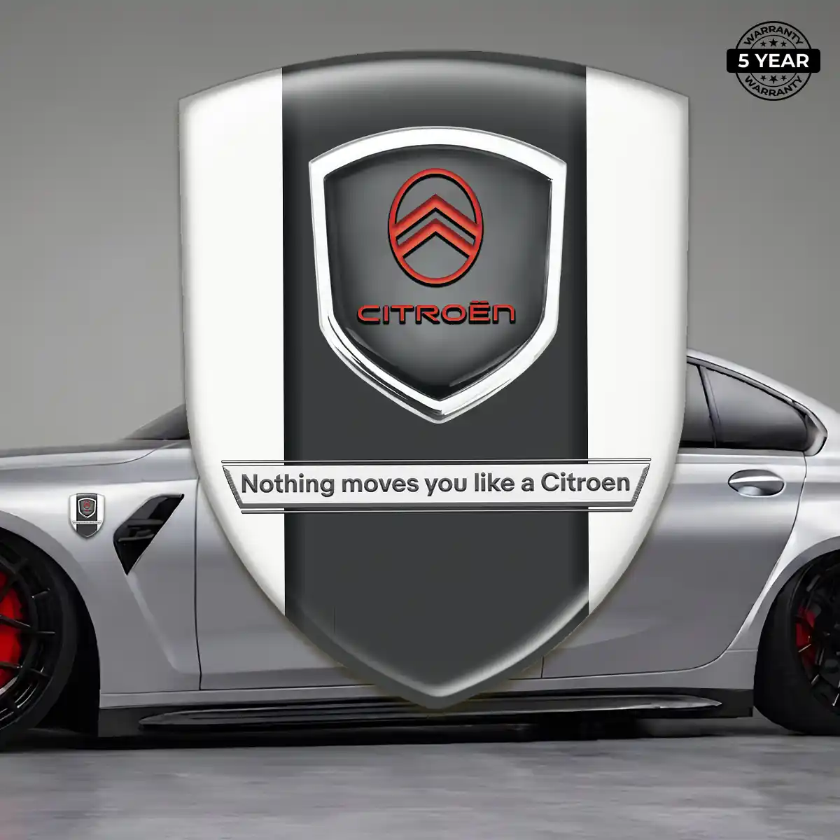 Citroen Domed Logo Sticker Cabin Style