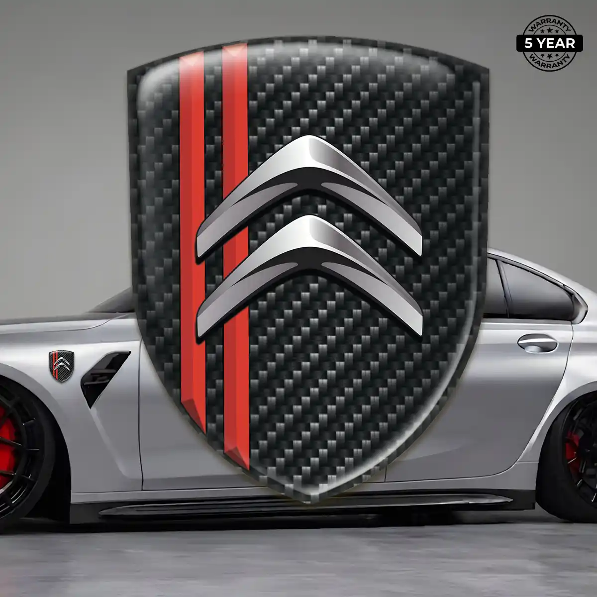 Citroen Domed Logo Sticker Interior Elegance