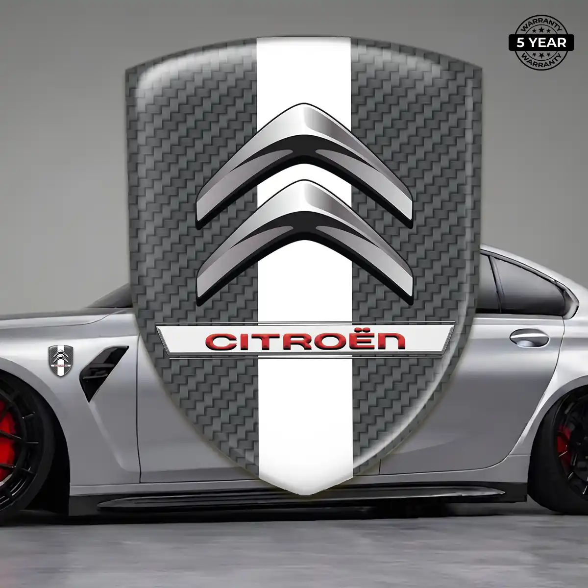 Citroen Domed Logo Sticker Premium Dome