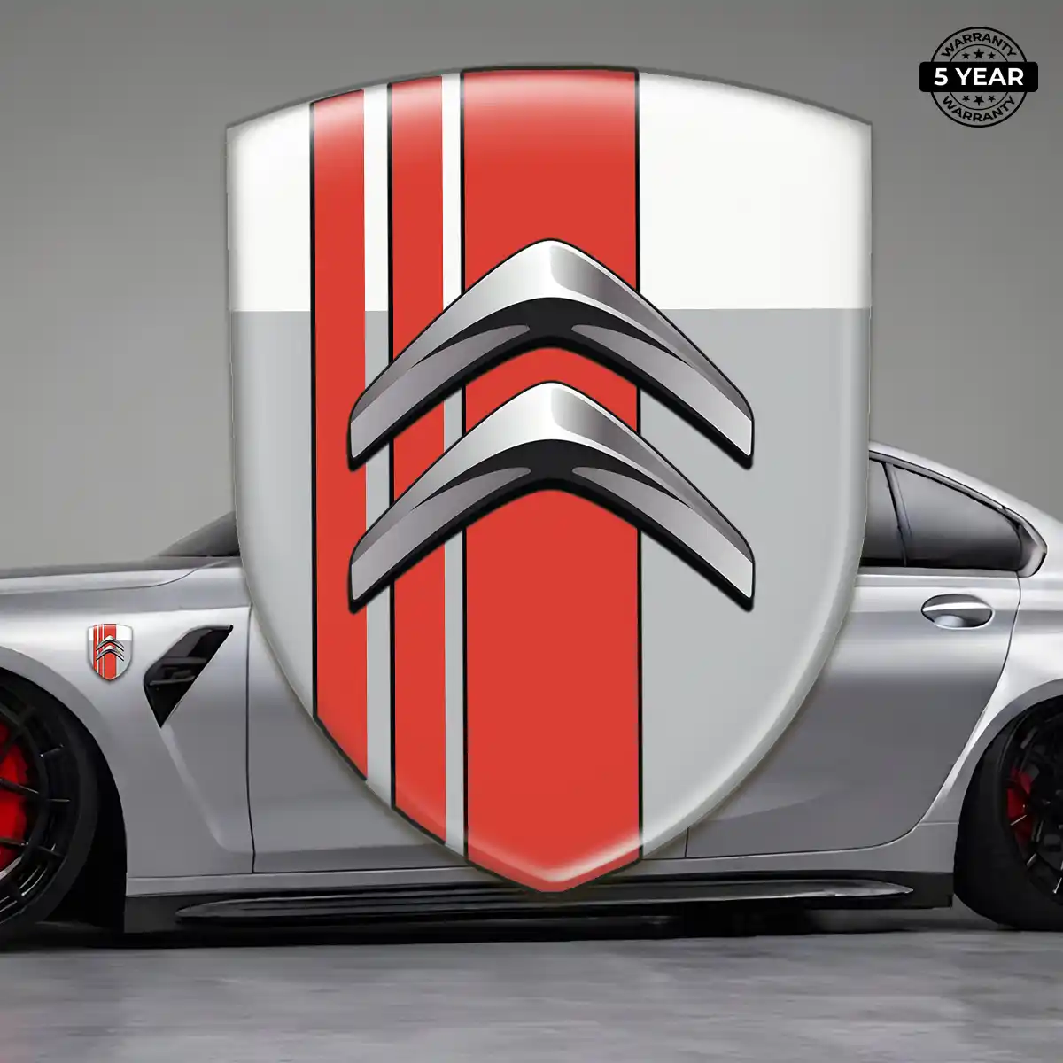 Citroen Domed Logo Sticker Sleek Style
