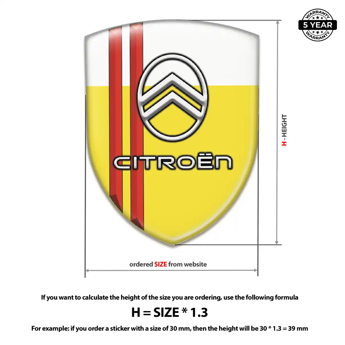 Citroen Emblem Badge Logo Noble Edition