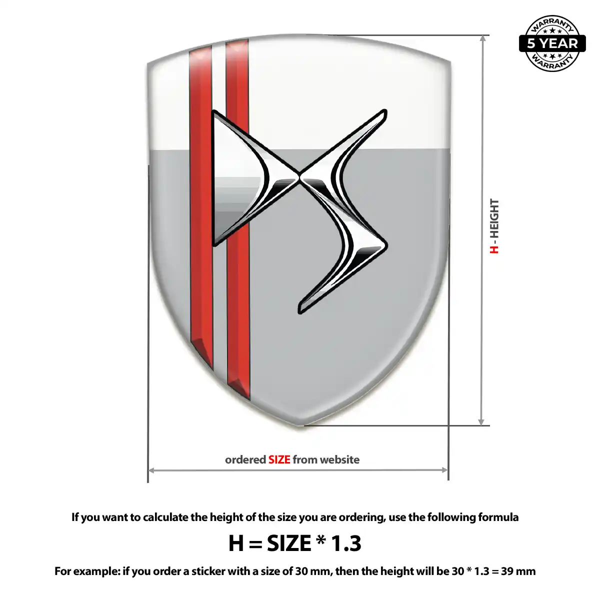 Citroen Emblem Badge Logo Opulent Line