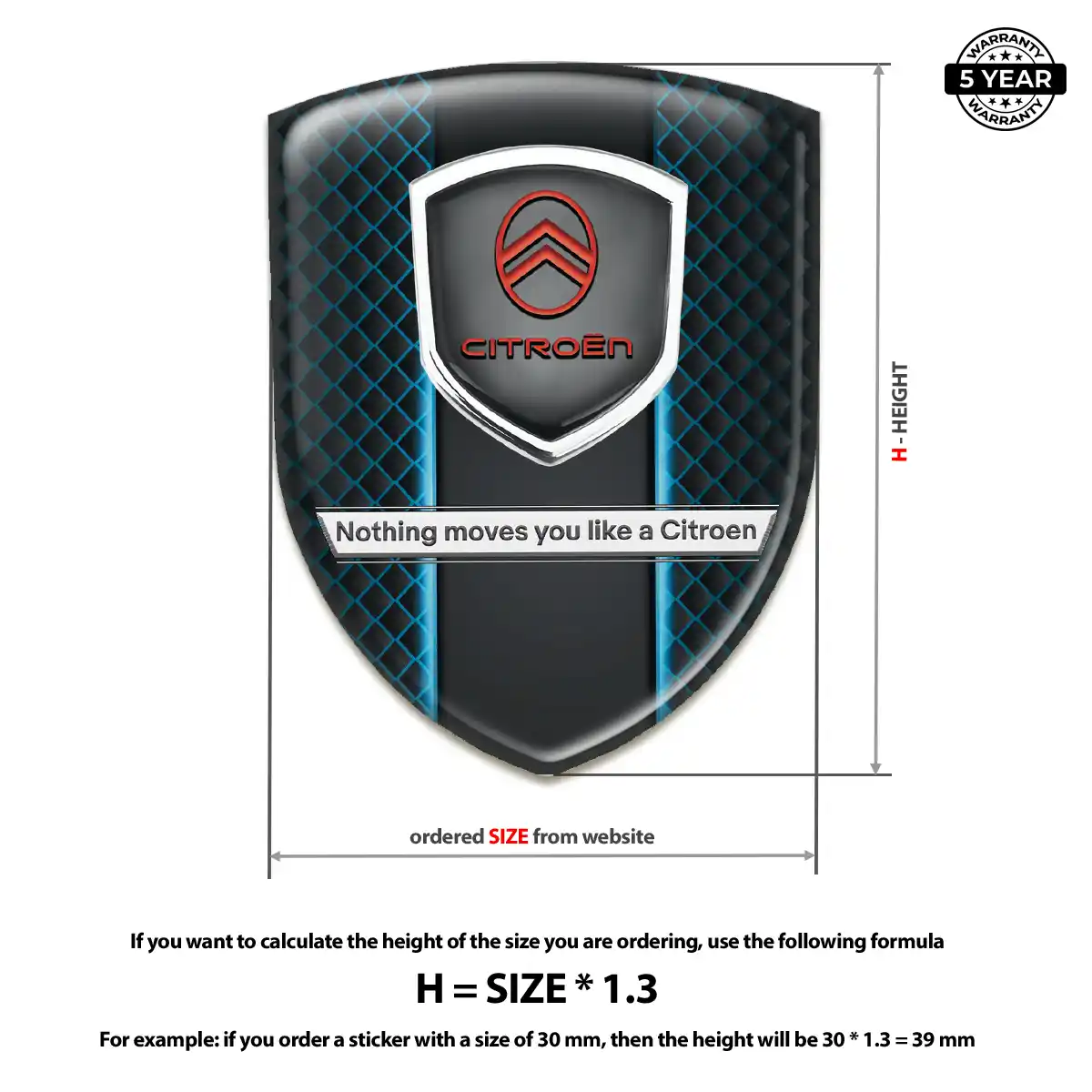Citroen Emblem Badge Logo Refined Design