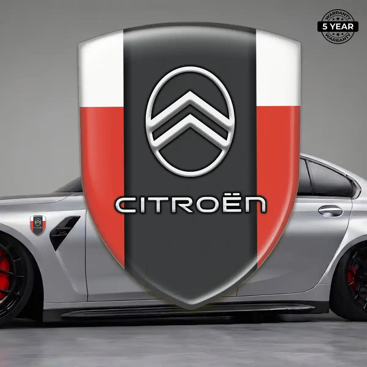 Citroen Emblem Badge Logo Sleek Style