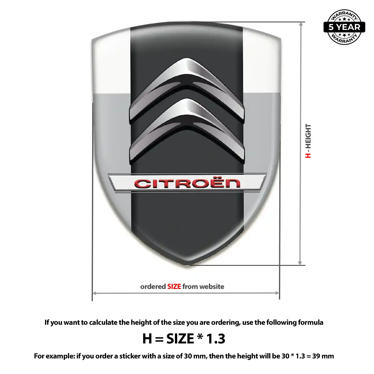 Citroen Emblem Badge Refined Design