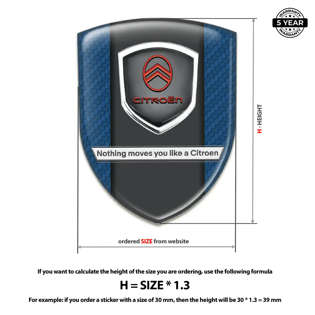 Citroen Emblem Badge Sleek Style