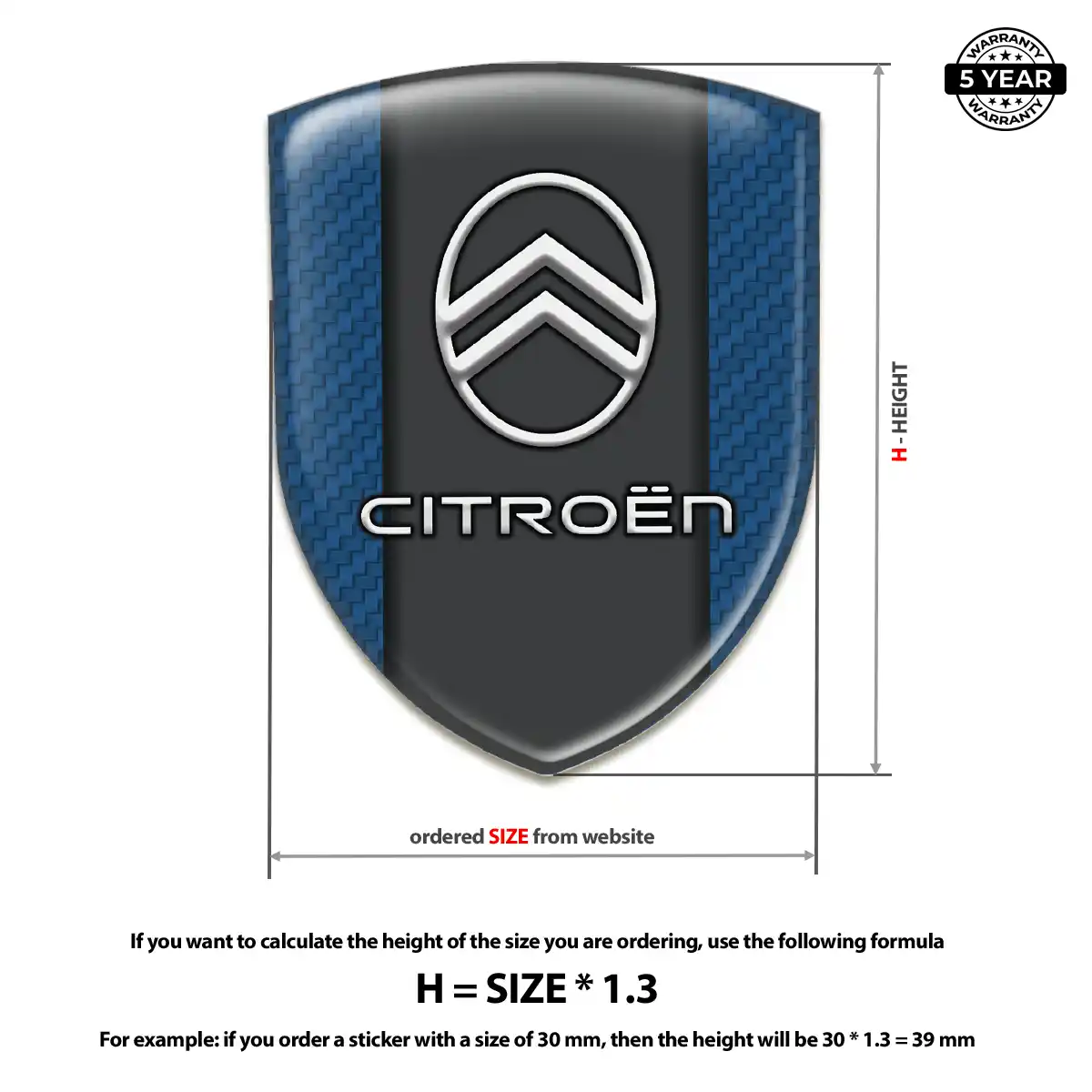 Citroen Emblem Crest Cabin Style