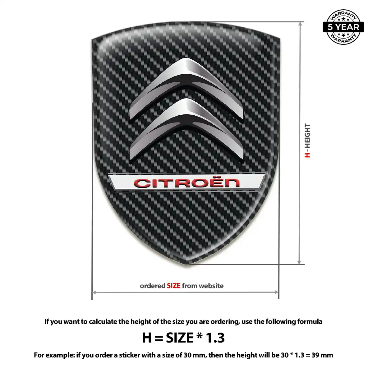 Citroen Emblem Crest Noble Edition