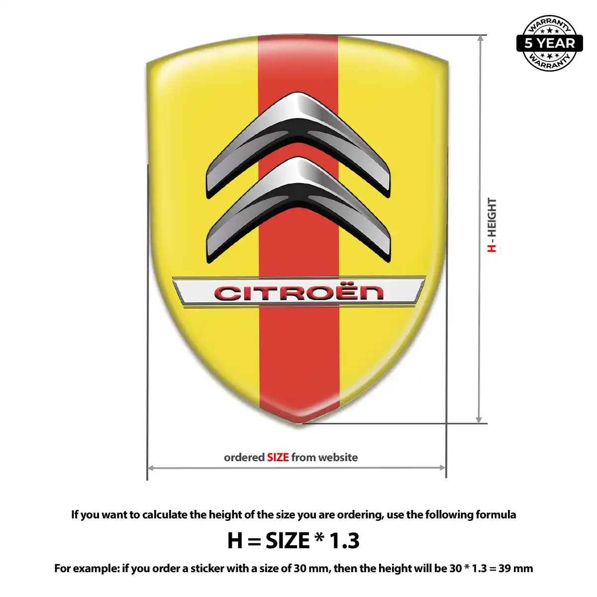 Citroen Emblem Crest Prestige Line