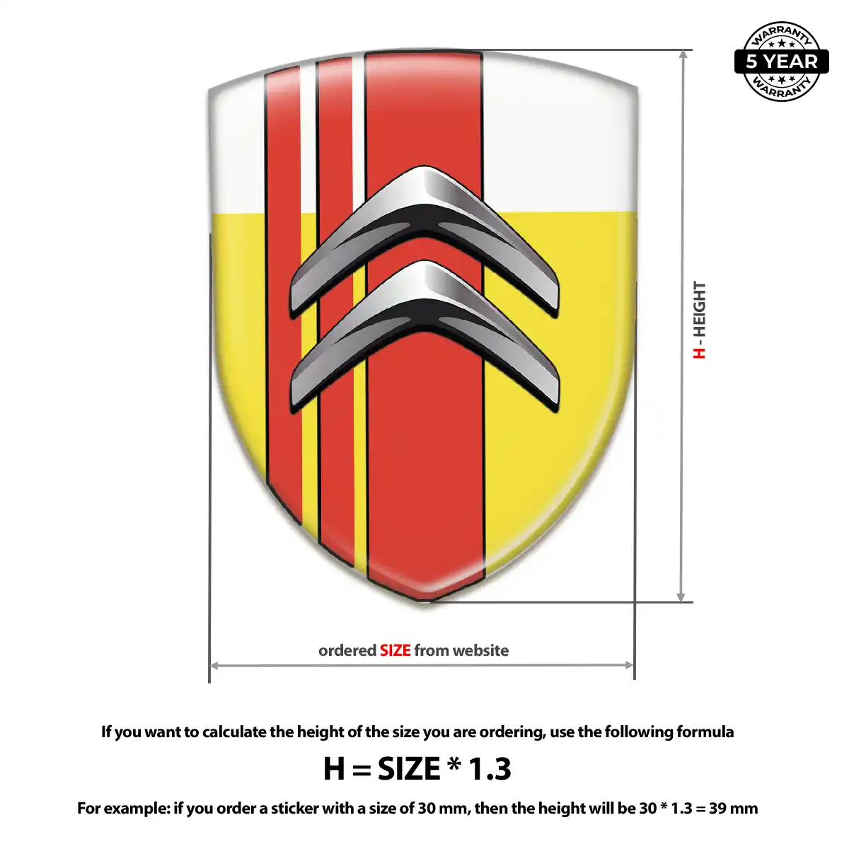 Citroen Emblem Crest Resin Luxe