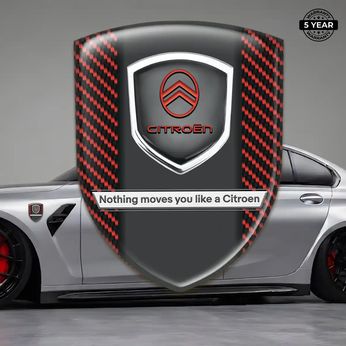 Citroen Emblem Domed Badge Cabin Style