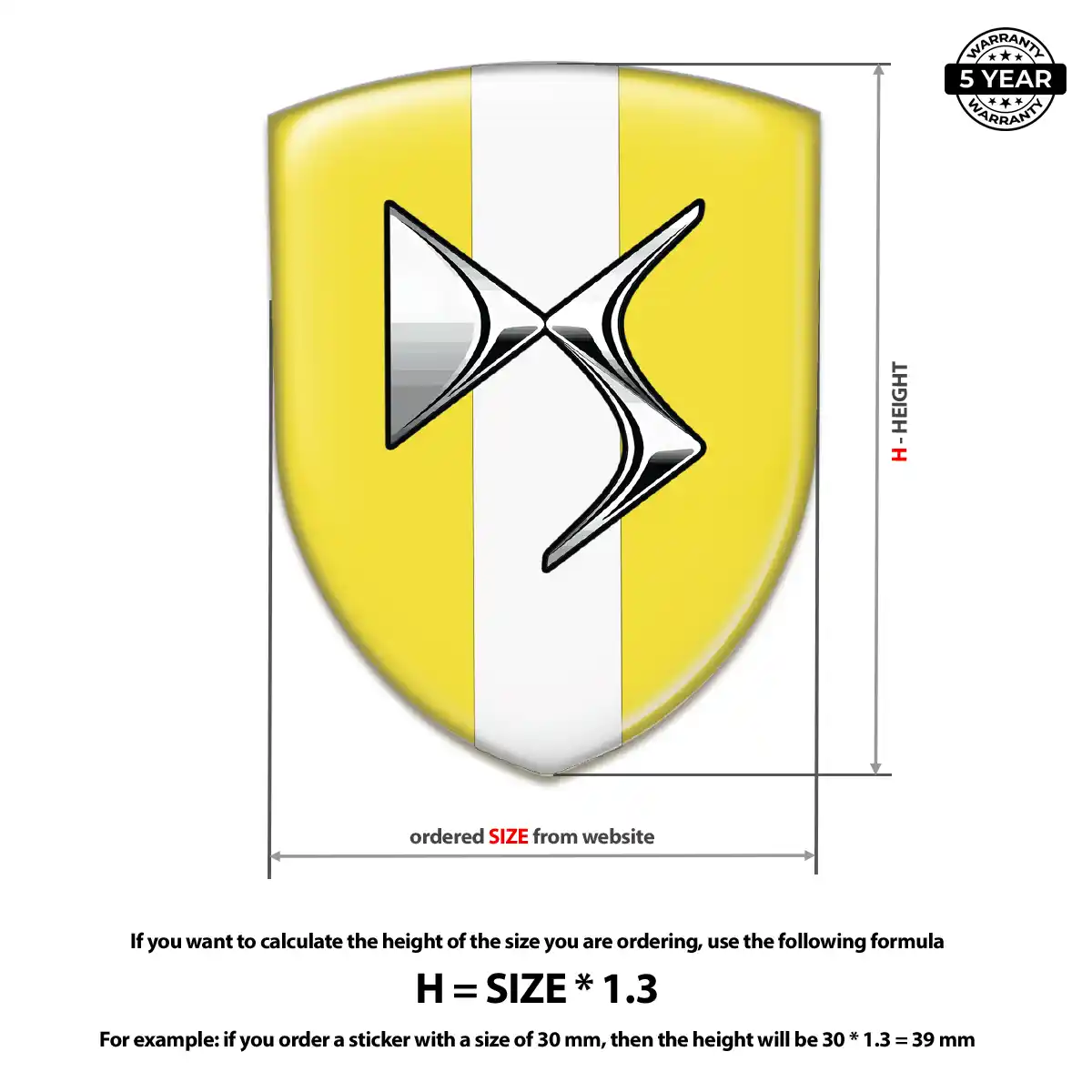 Citroen Emblem Domed Badge Elite Edition