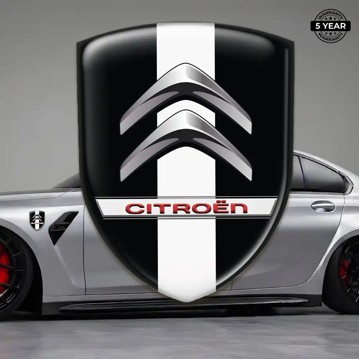 Citroen Emblem Domed Badge Exterior Luxe