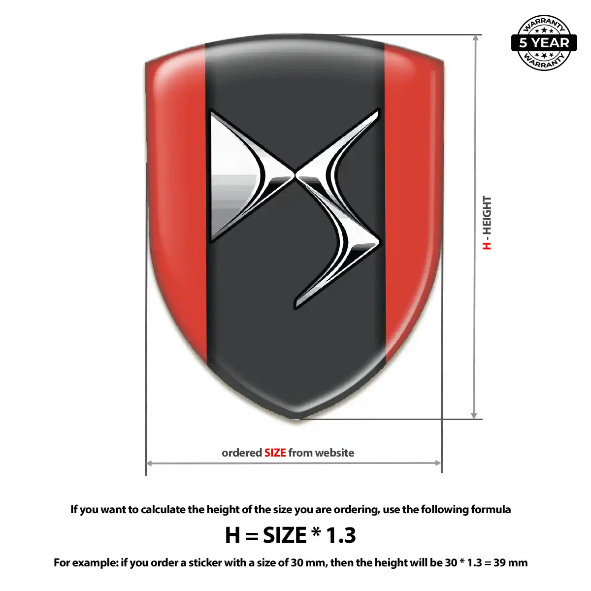 Citroen Emblem Domed Badge Interior Elegance