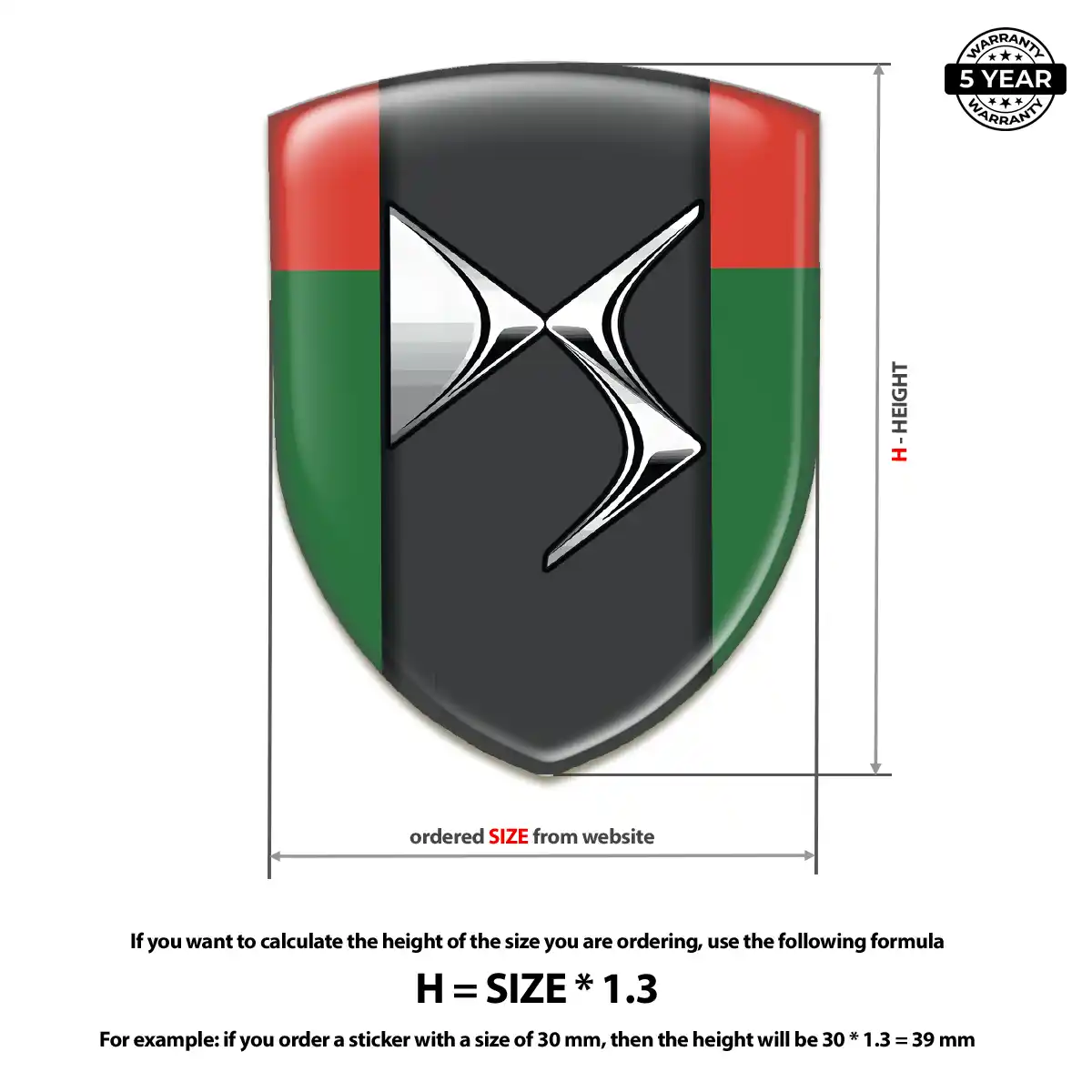 Citroen Emblem Domed Badge Outer Style
