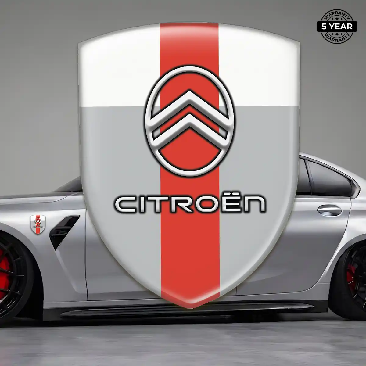 Citroen Emblem Domed Badge Premium Dome