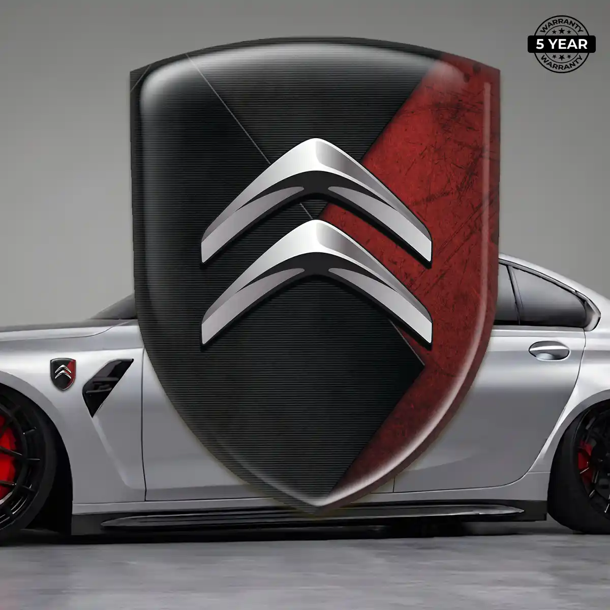Citroen Emblem Domed Badge Refined Design