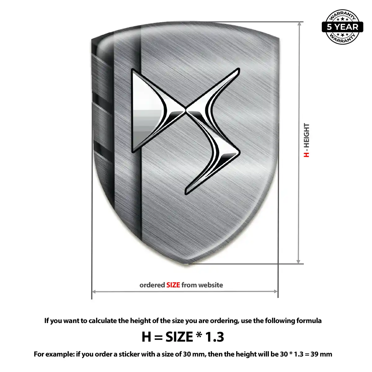 Citroen Emblem Domed Badge Resin Elite