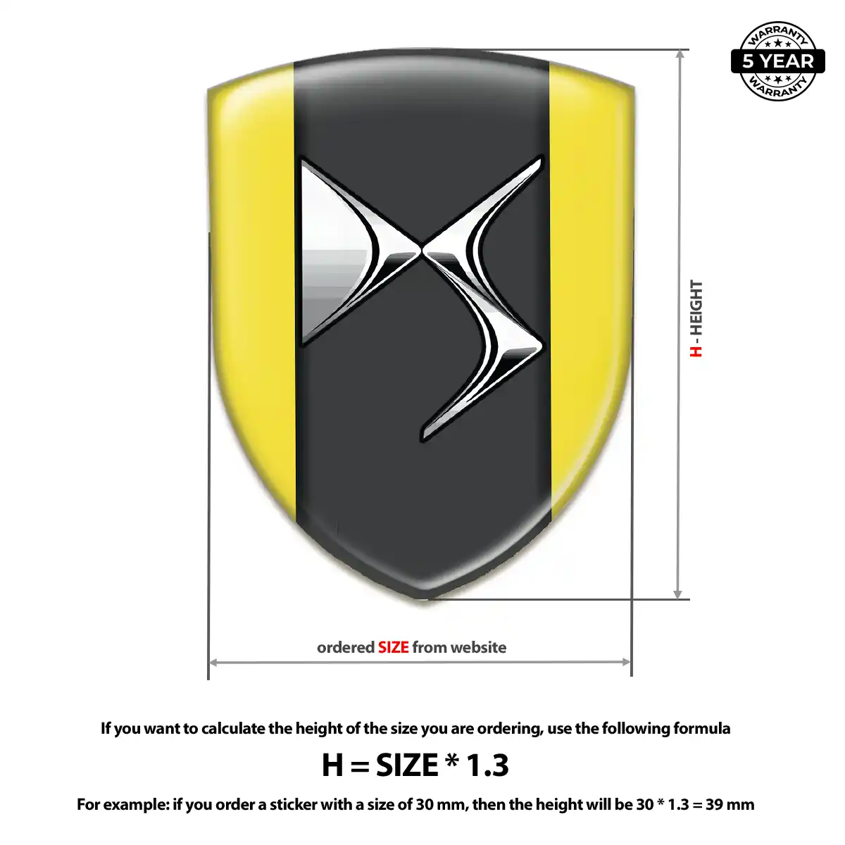 Citroen Emblem Domed Badge Sleek Style