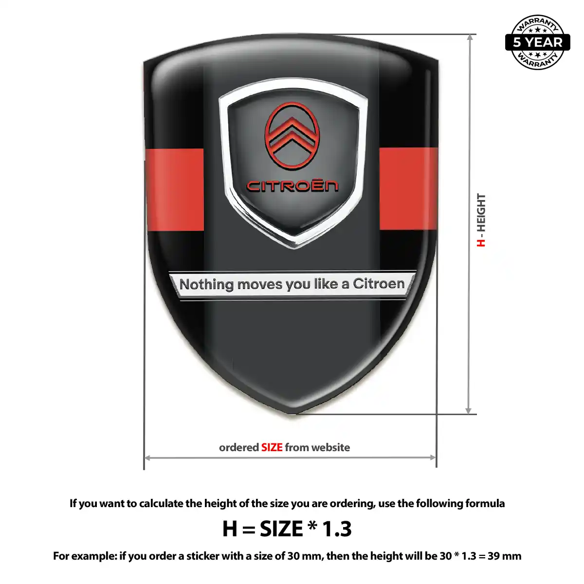 Citroen Emblem Logo Badge Elite Edition