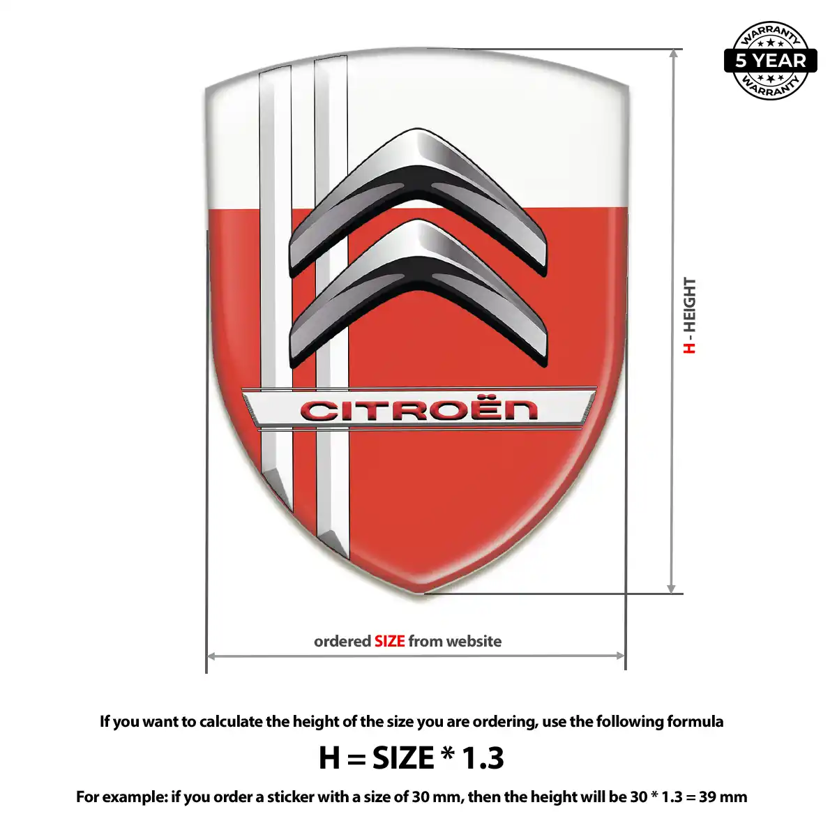 Citroen Emblem Logo Badge Interior Elegance