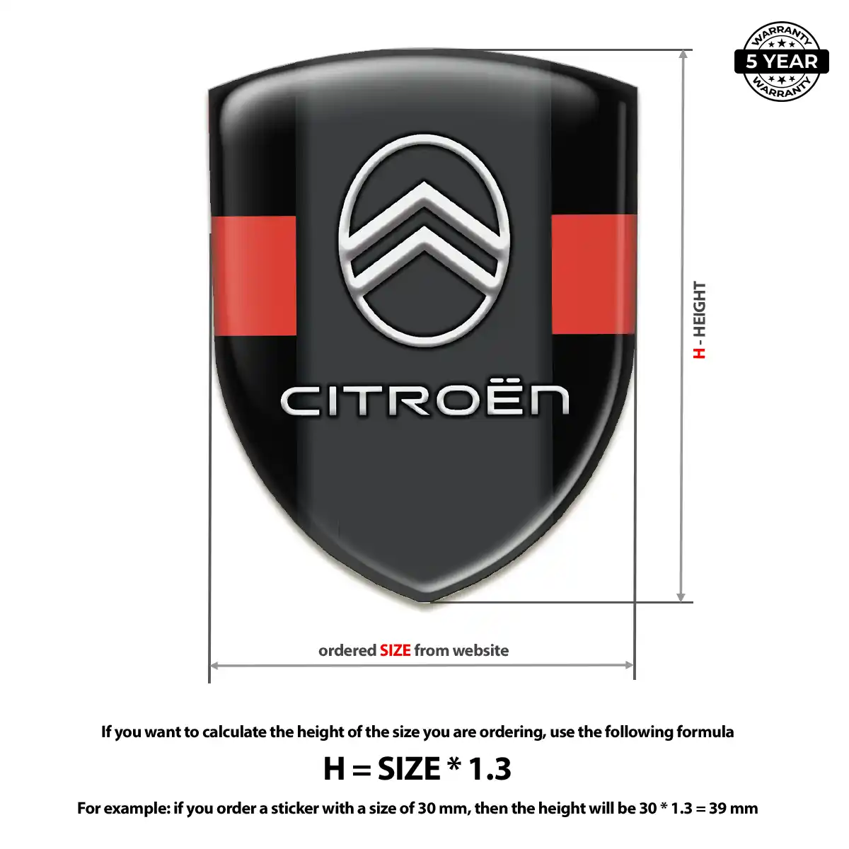 Citroen Emblem Logo Badge Interior Luxe