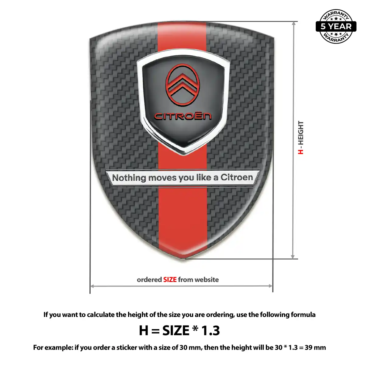 Citroen Emblem Logo Badge Opulent Line