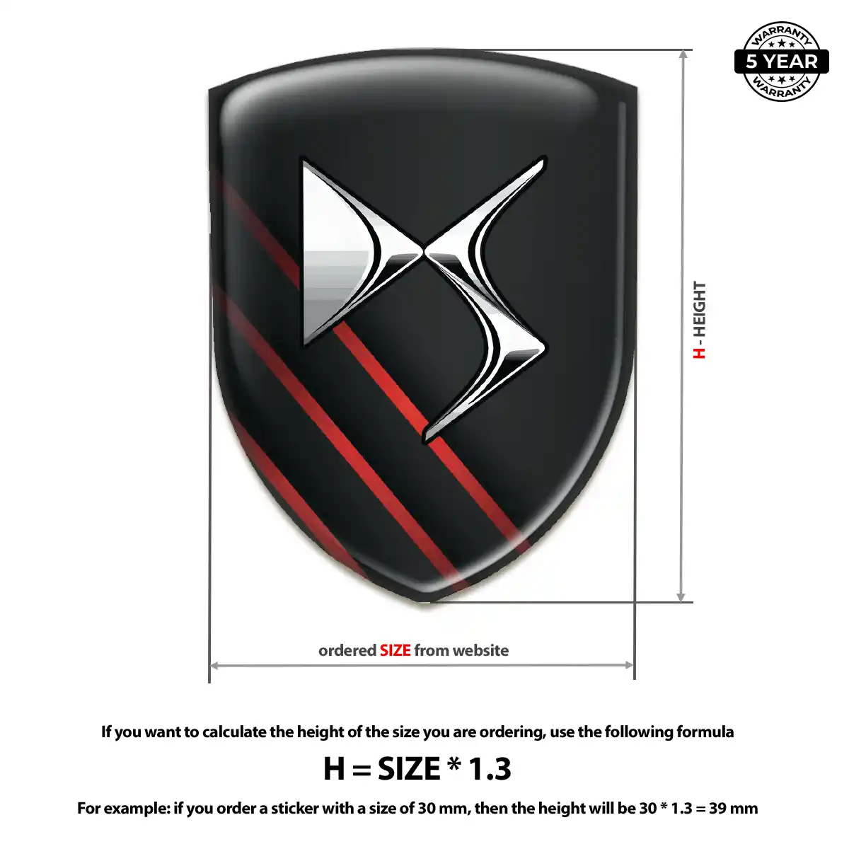 Citroen Emblem Logo Badge Outer Style