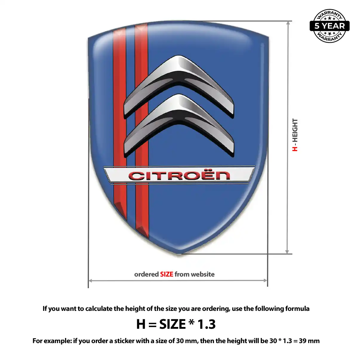 Citroen Emblem Logo Badge Refined Design