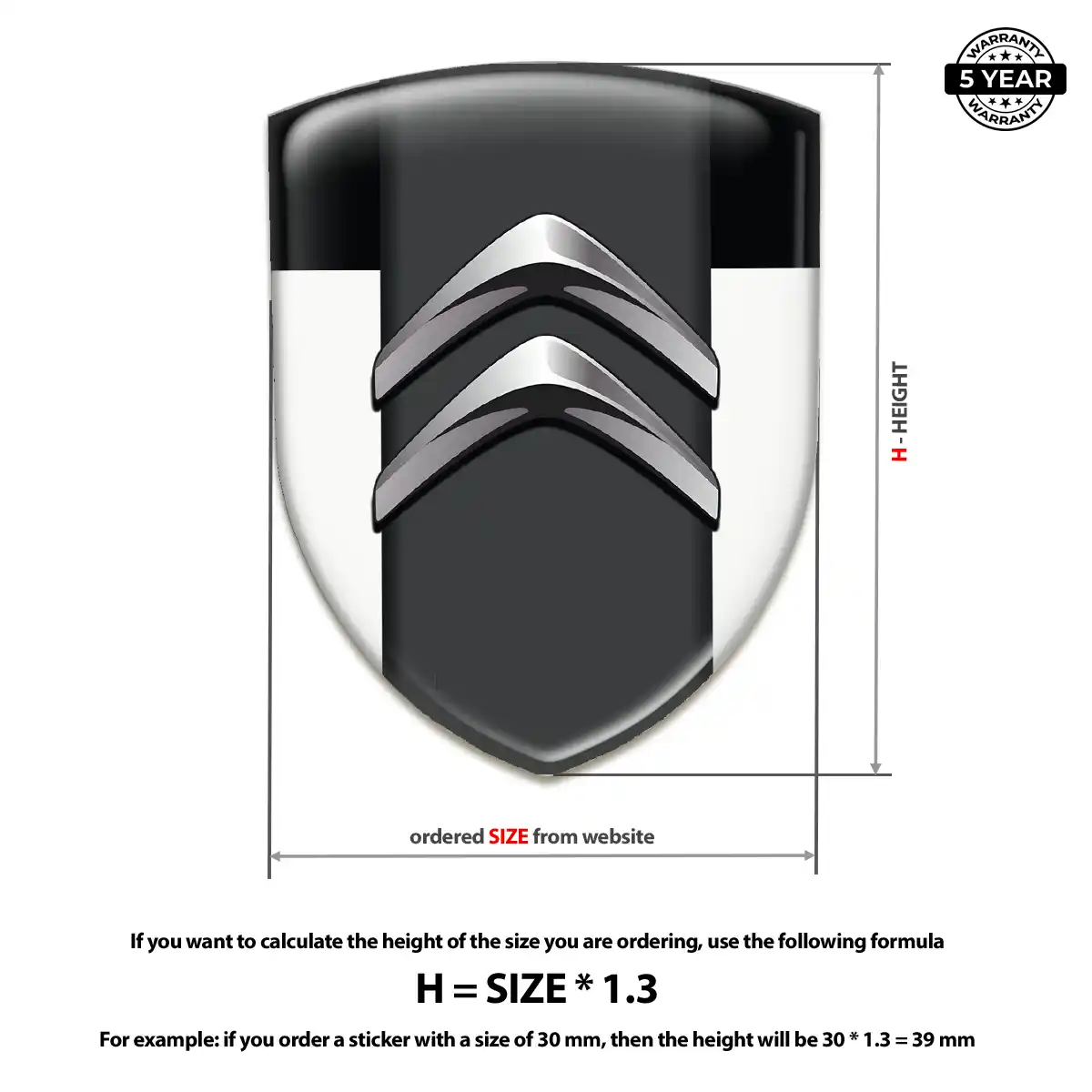 Citroen Emblem Logo Badge Sleek Style