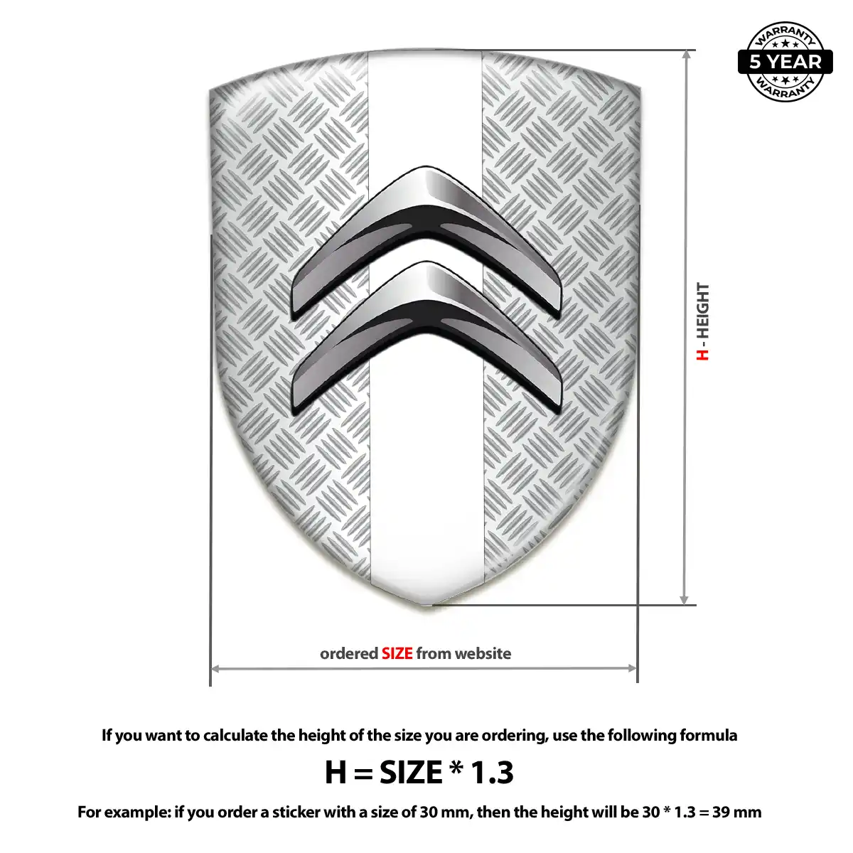 Citroen Emblem Logo Badge Superior Craft